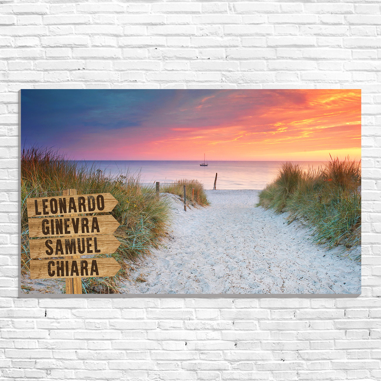 L'abbraccio del mare al tramonto