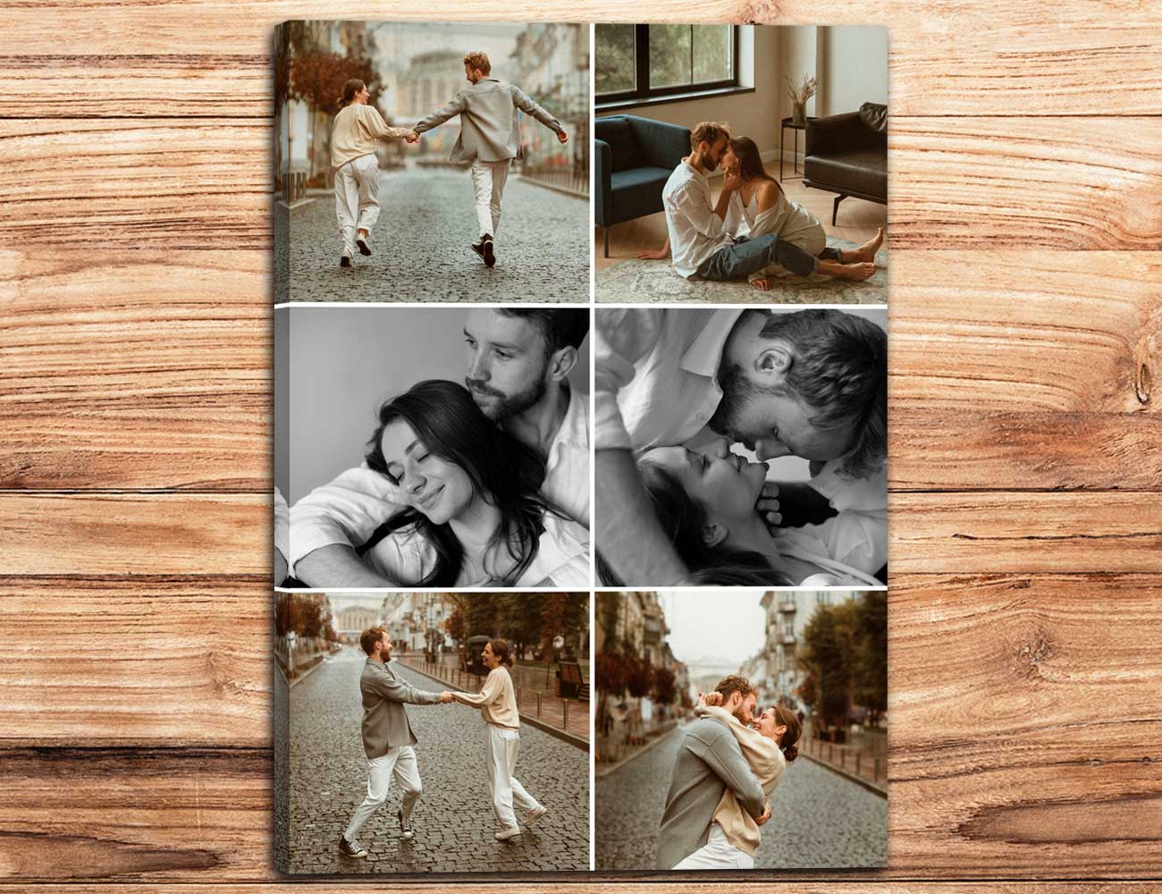 Collage 6 foto 100x70 verticale