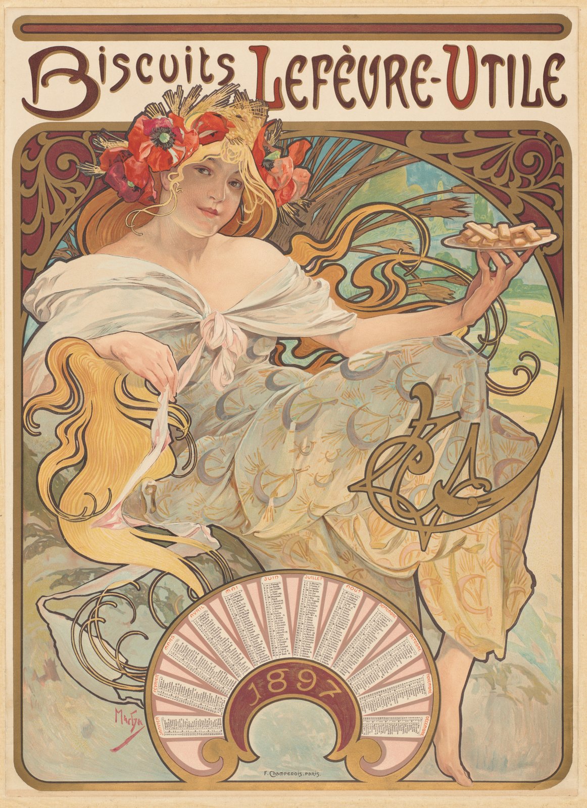 Biscotti Lefevre-Utile - Alphonse Mucha