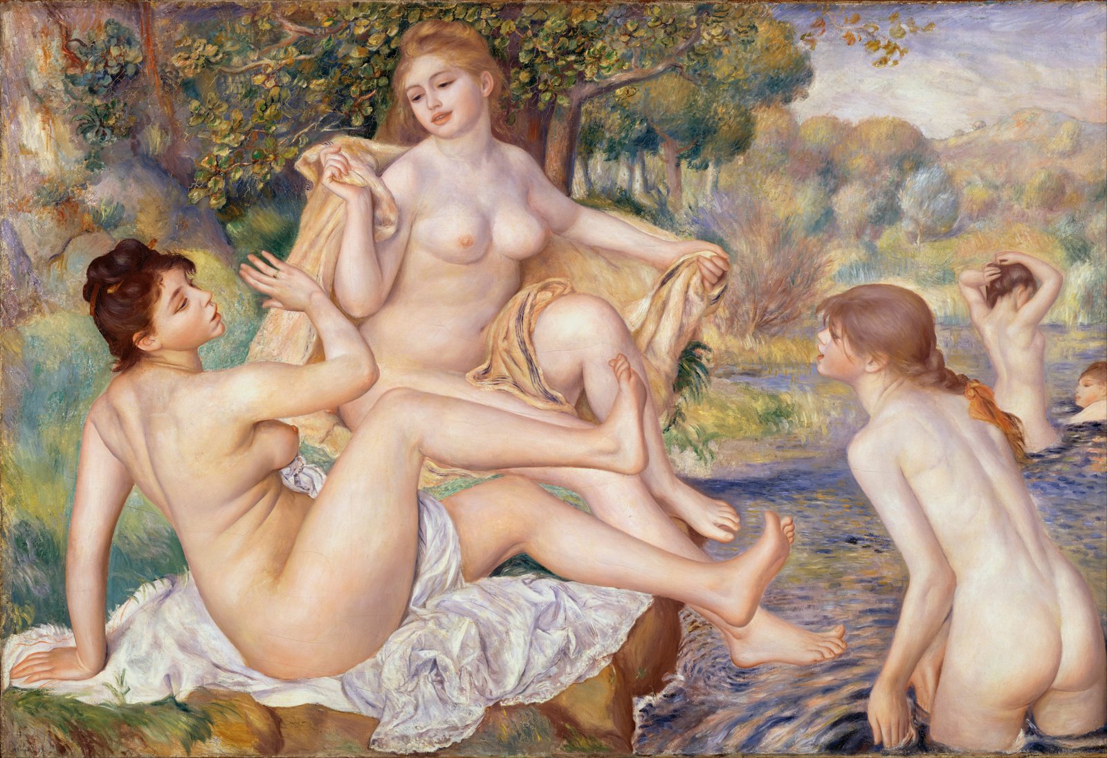 Le grandi bagnanti - Pierre-Auguste Renoir