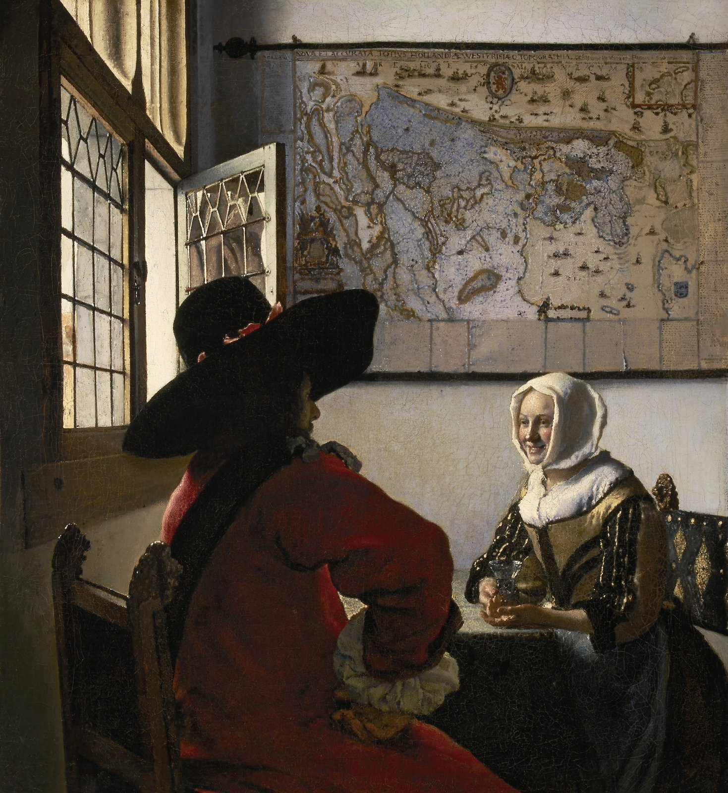 Soldato con ragazza sorridente - Johannes Vermeer