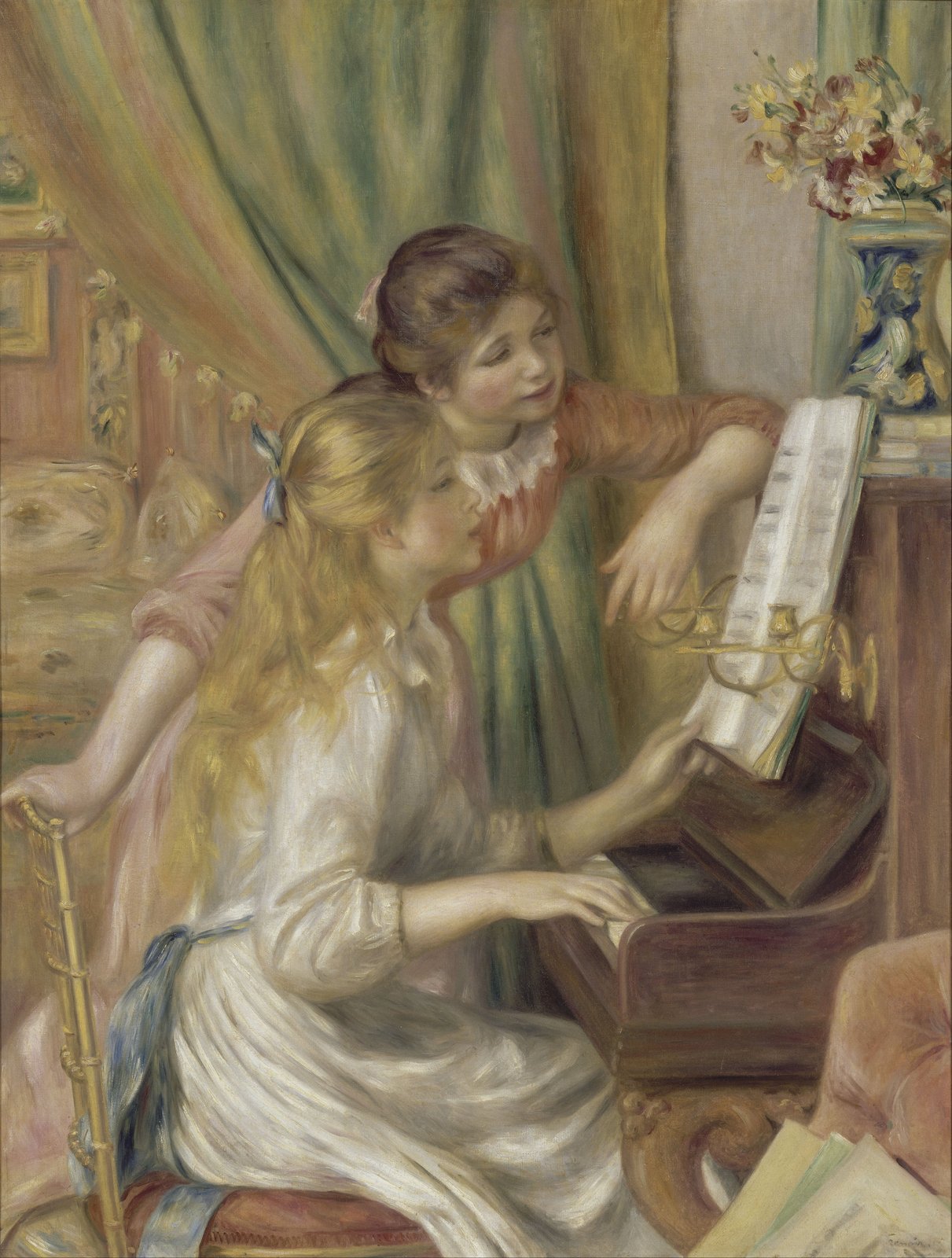 Fanciulle al pianoforte - Pierre-Auguste Renoir