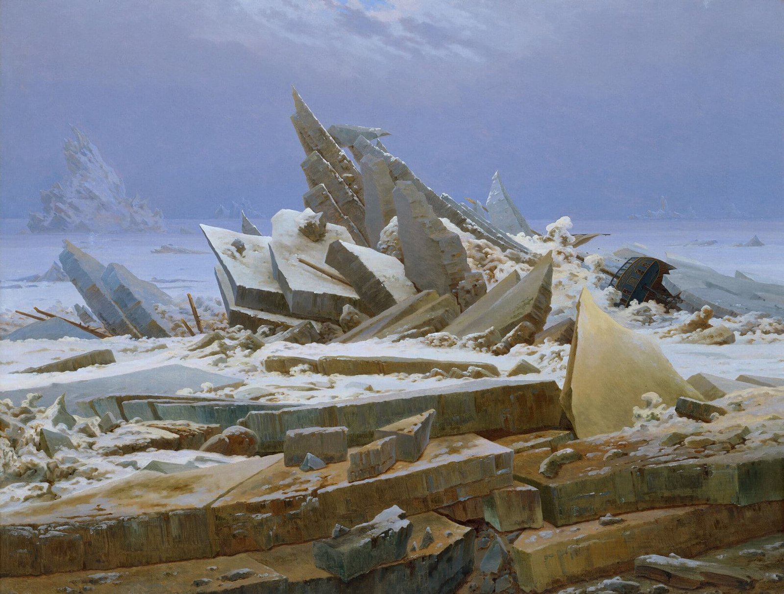 Il mare di ghiaccio - Caspar David Friedrich