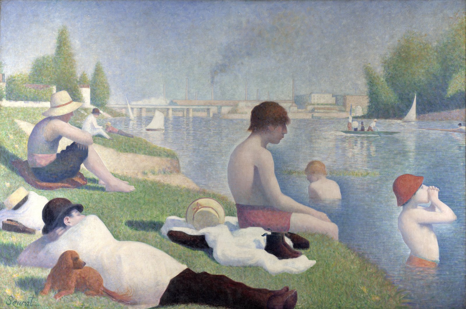 Bagnanti ad Asnières - Georges Seurat