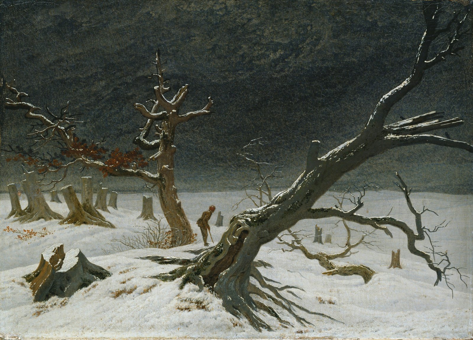 Paesaggio d'inverno - Caspar David Friedrich