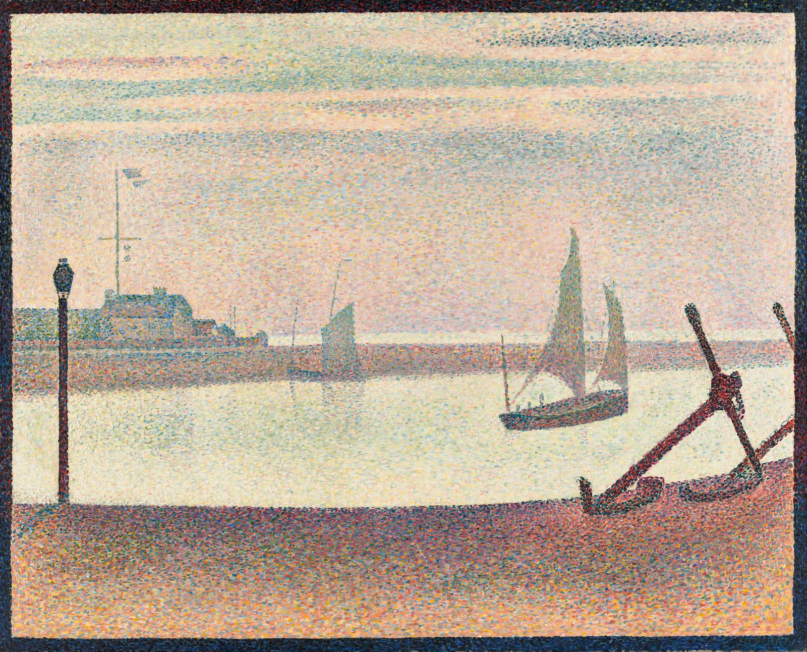 Il canale di Gravelines, una sera - Georges Seurat