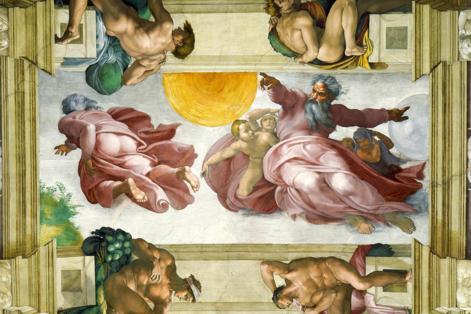 Creazione degli astri e delle piante - Michelangelo