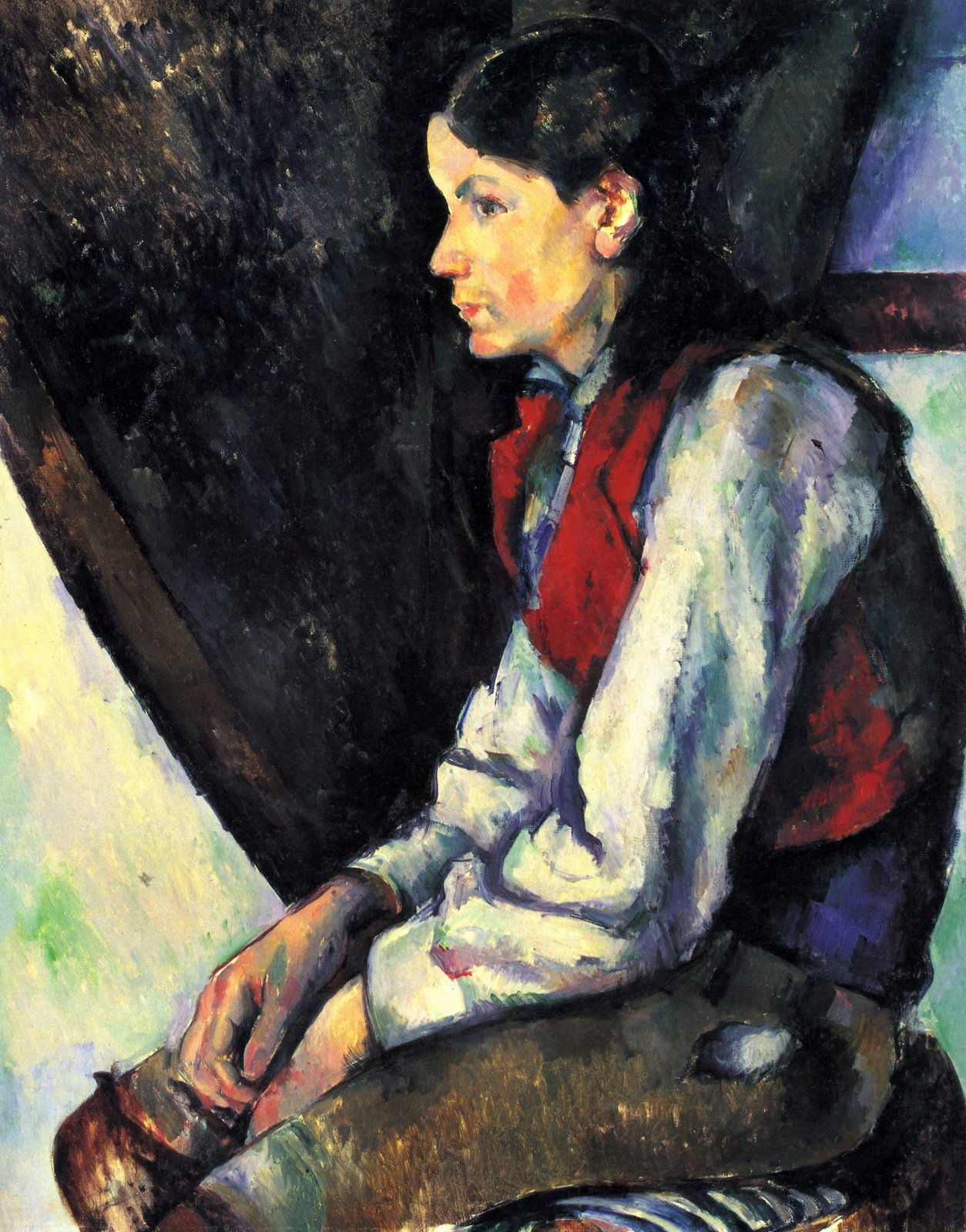Il ragazzo con il panciotto rosso - Paul Cézanne