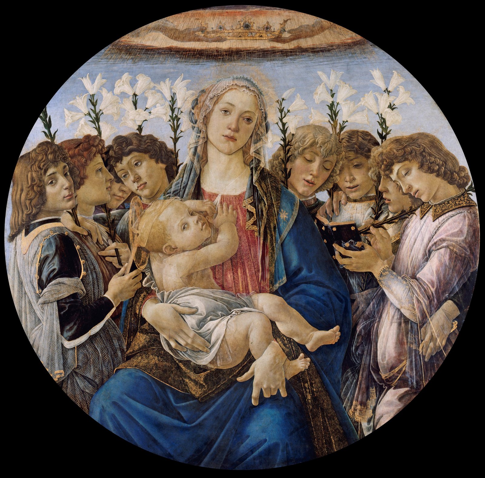 Madonna col Bambino e due angeli - Sandro Botticelli