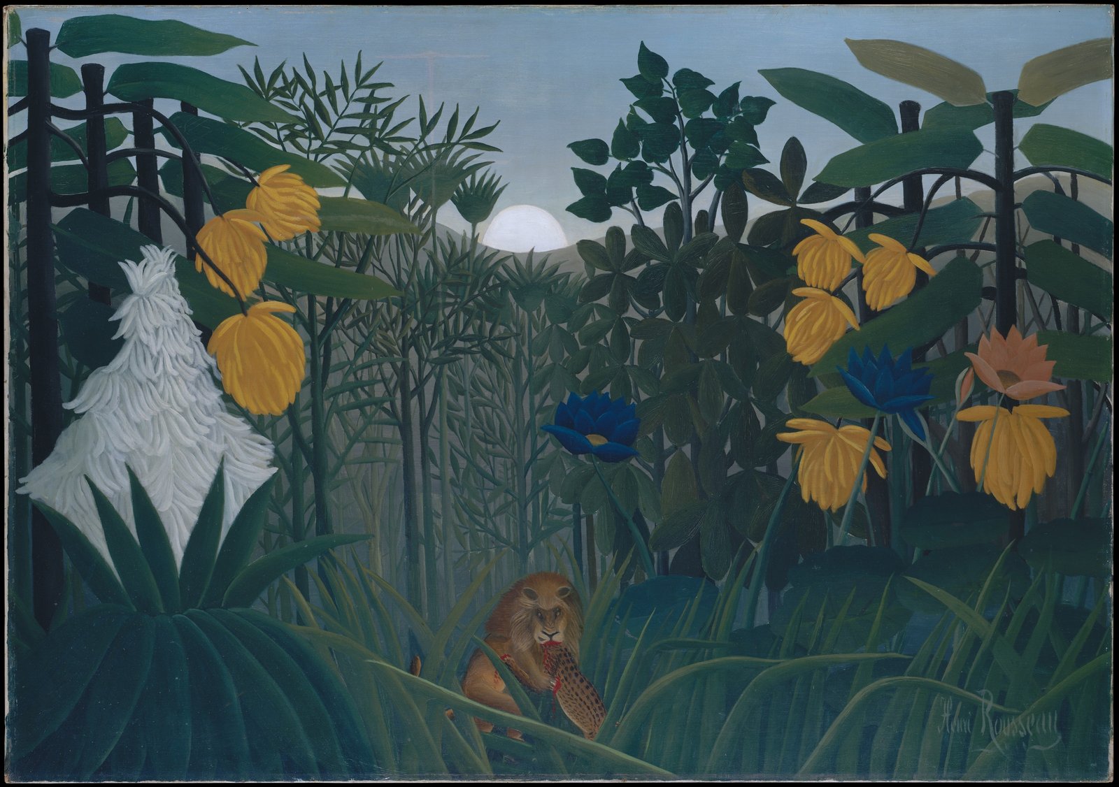 Il pasto del leone - Henri Rousseau