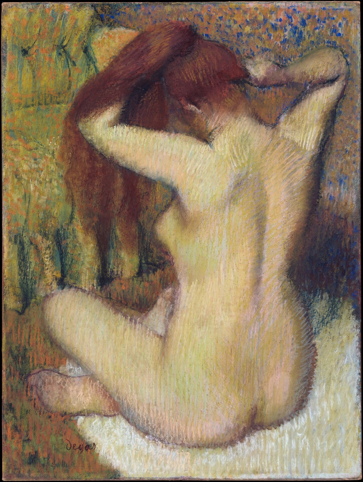 Donna che si pettina - Edgar Degas