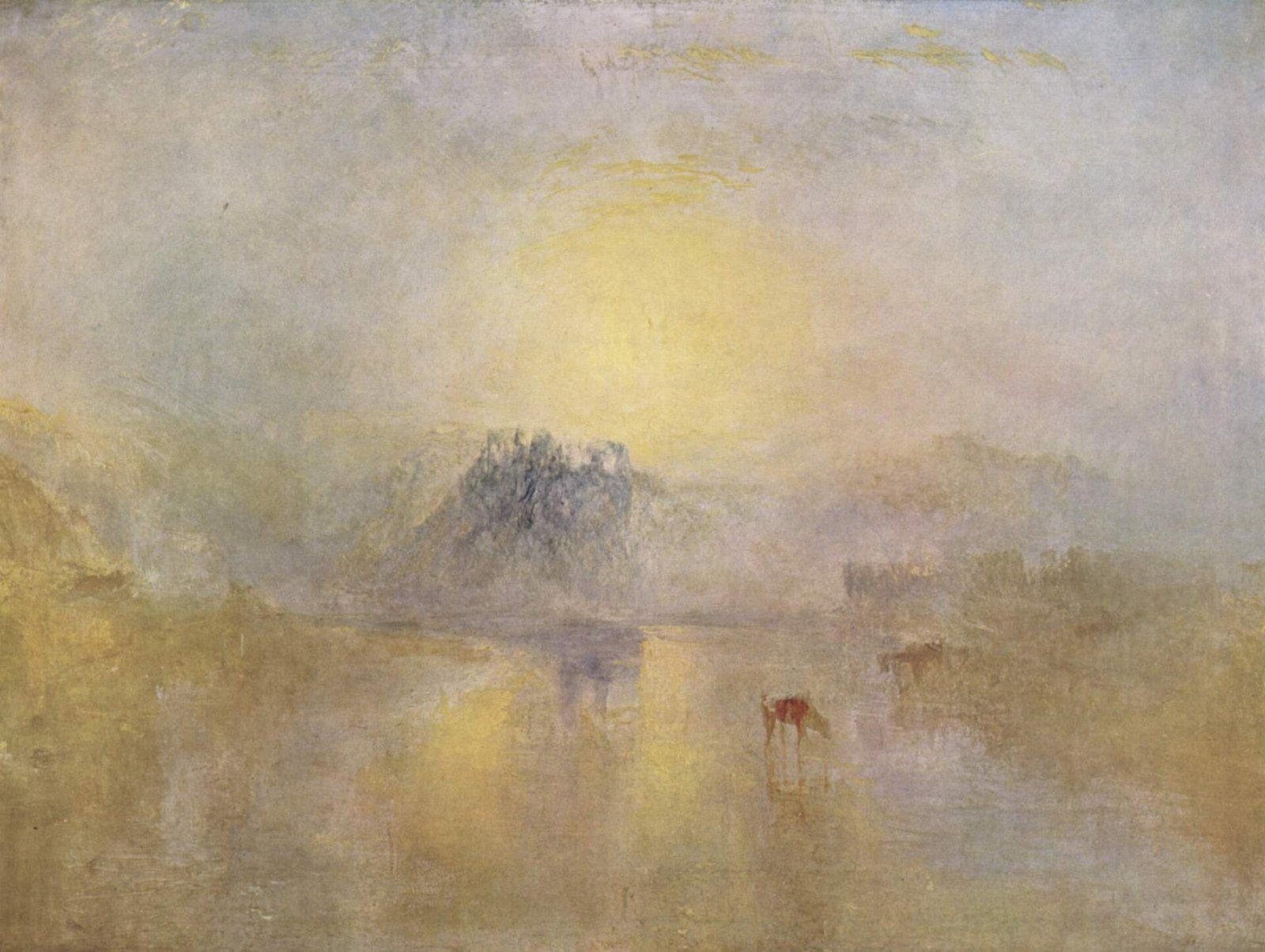 Norham Castle: alba - J. M. W. Turner