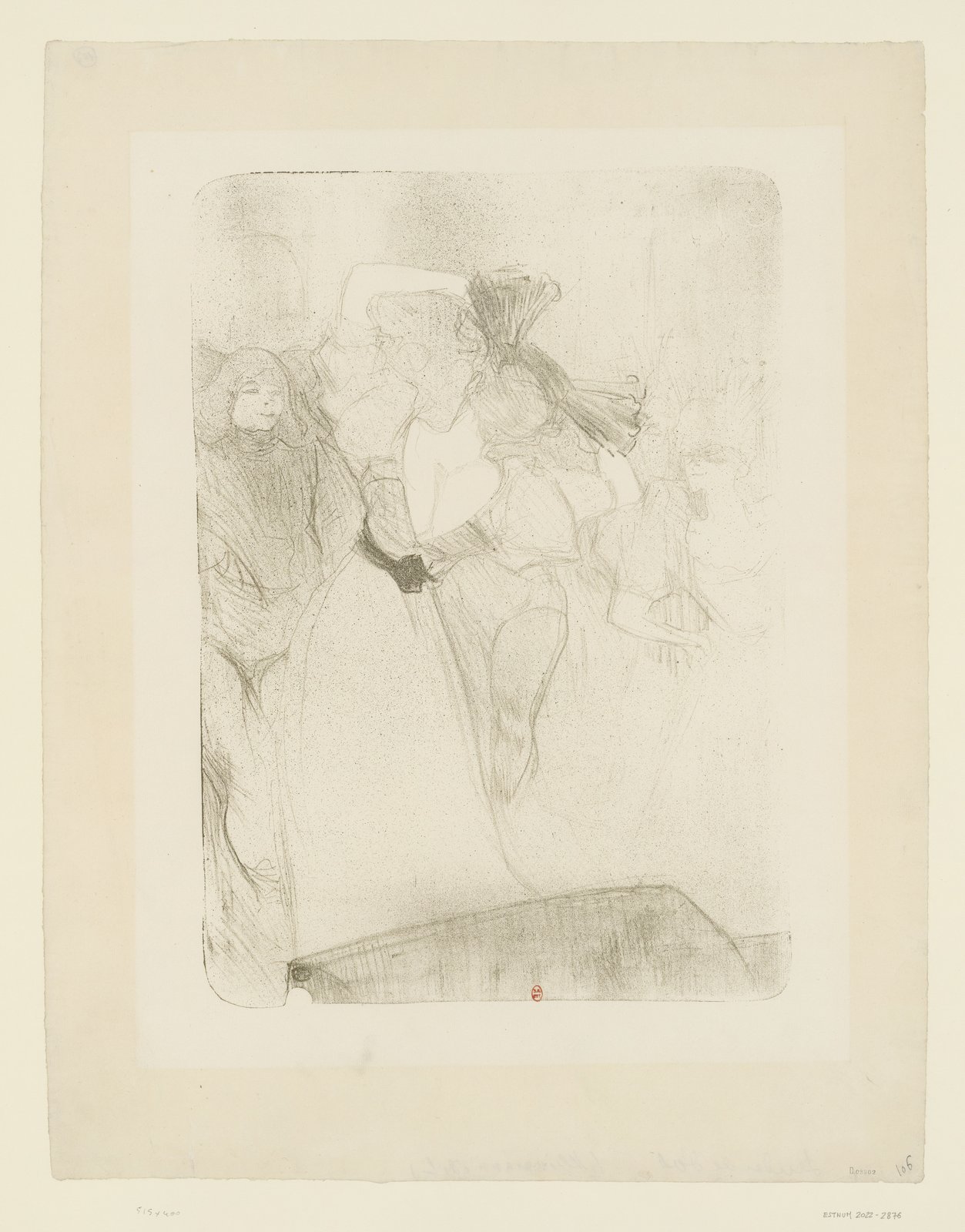 Marcelle Lender balla il bolero in Chilperic - Henri de Toulouse-Lautrec