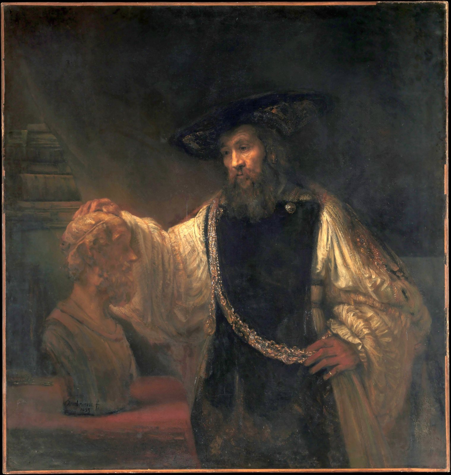 Aristotele contempla il busto di Omero - Rembrandt van Rijn
