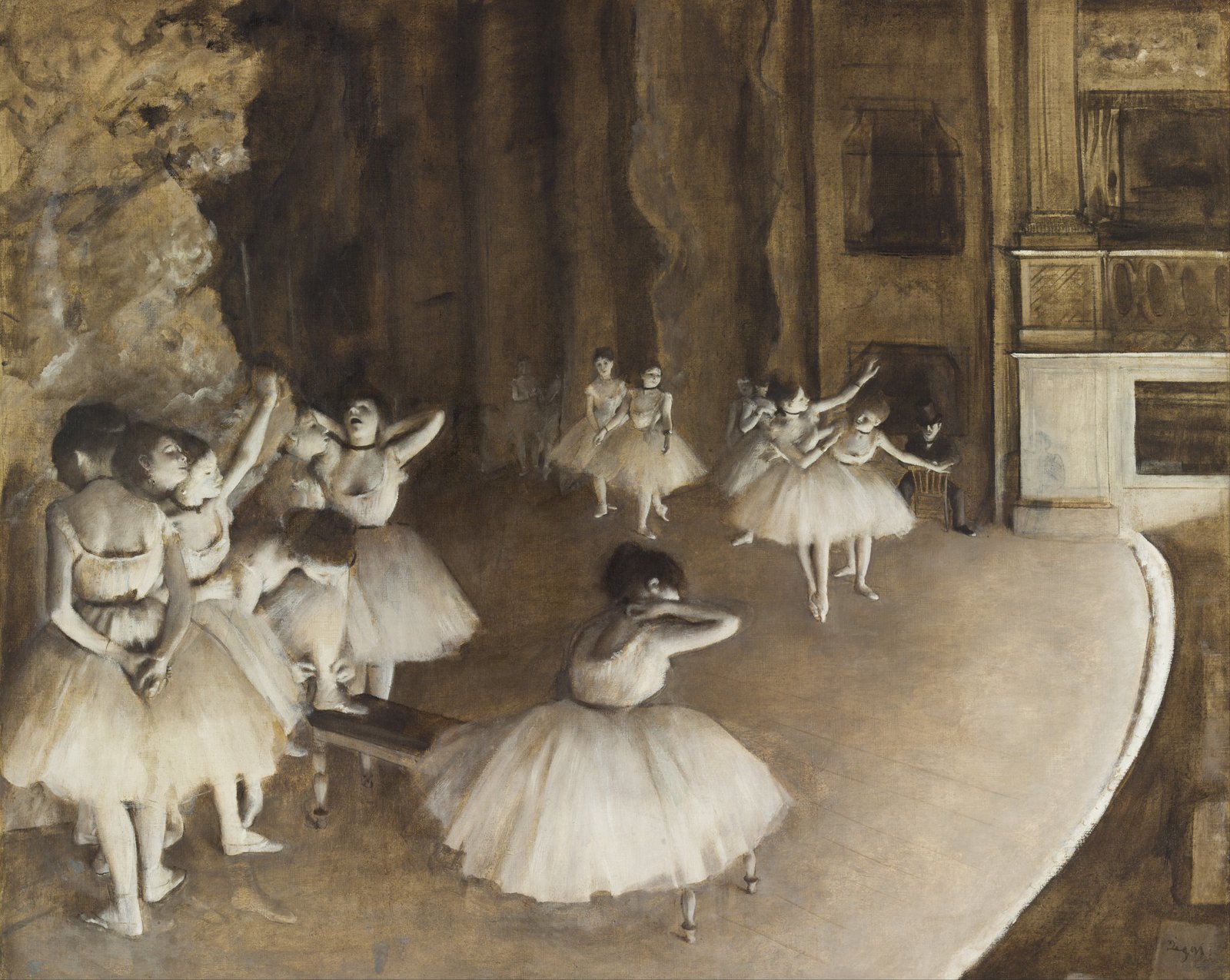 Prove di balletto in scena - Edgar Degas