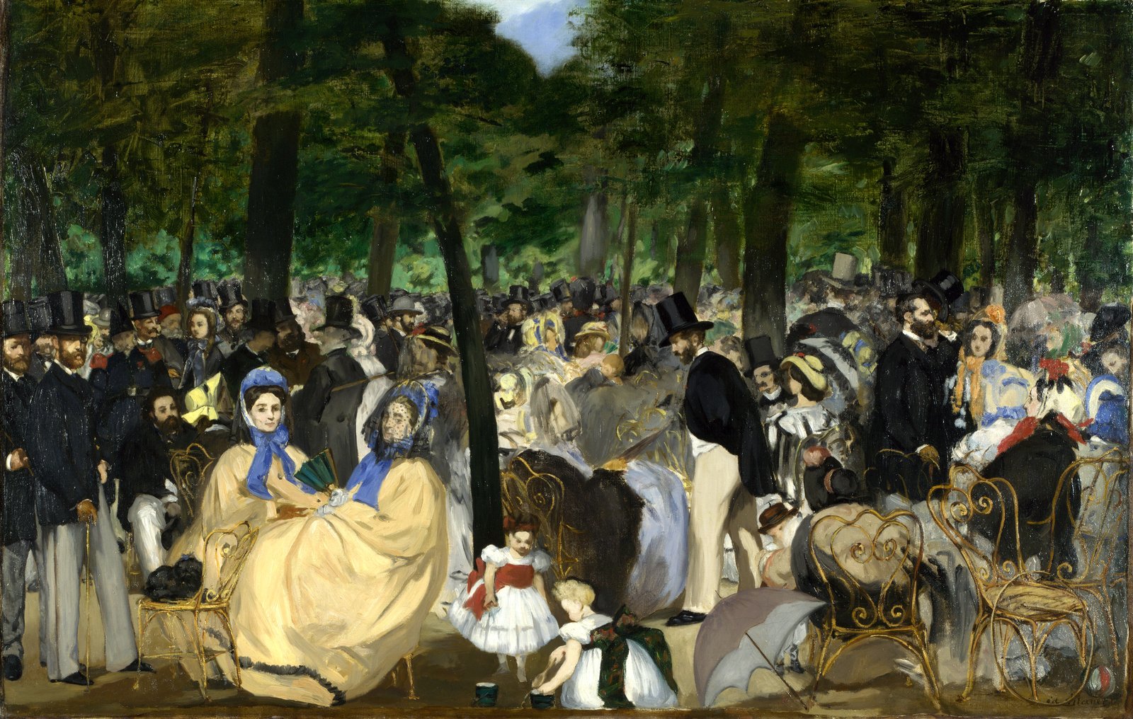 Musica alle Tuileries - Édouard Manet