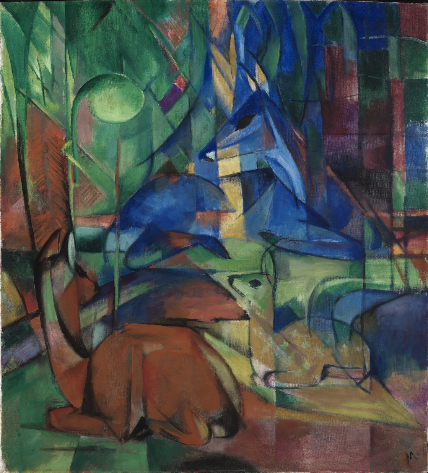 Caprioli nel bosco II - Franz Marc