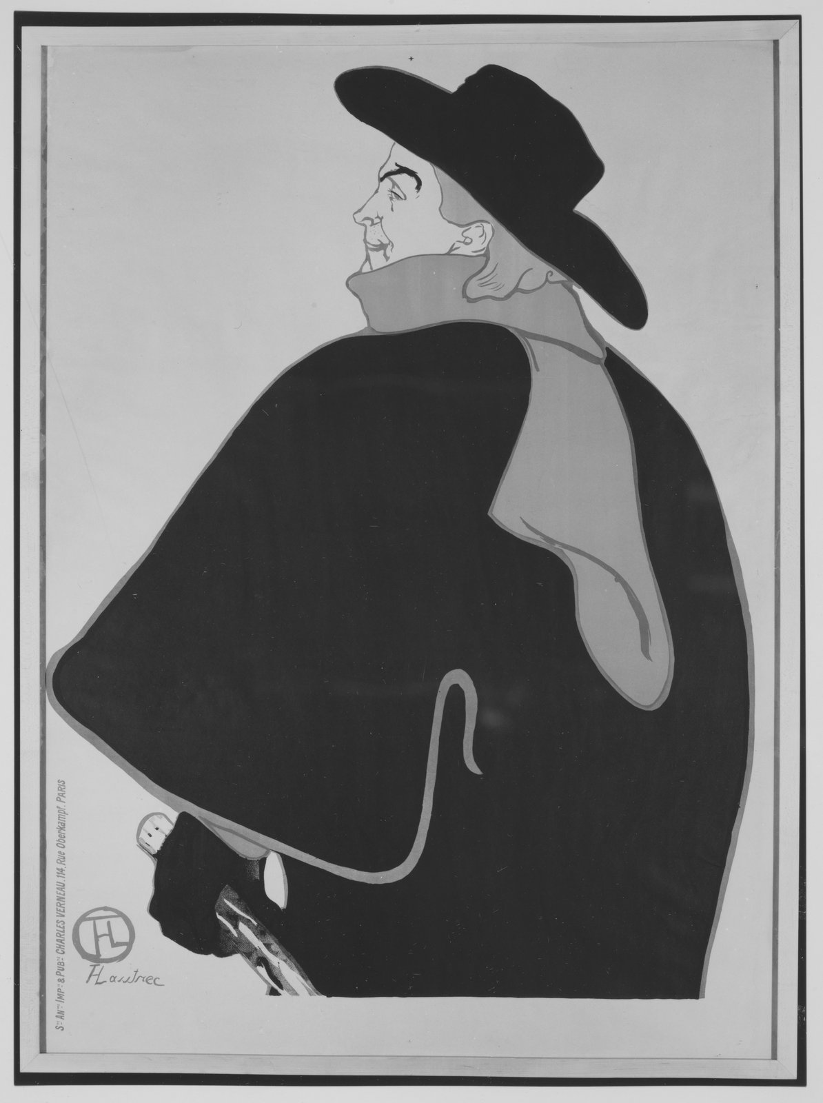 Aristide Bruant nel suo cabaret - Henri de Toulouse-Lautrec