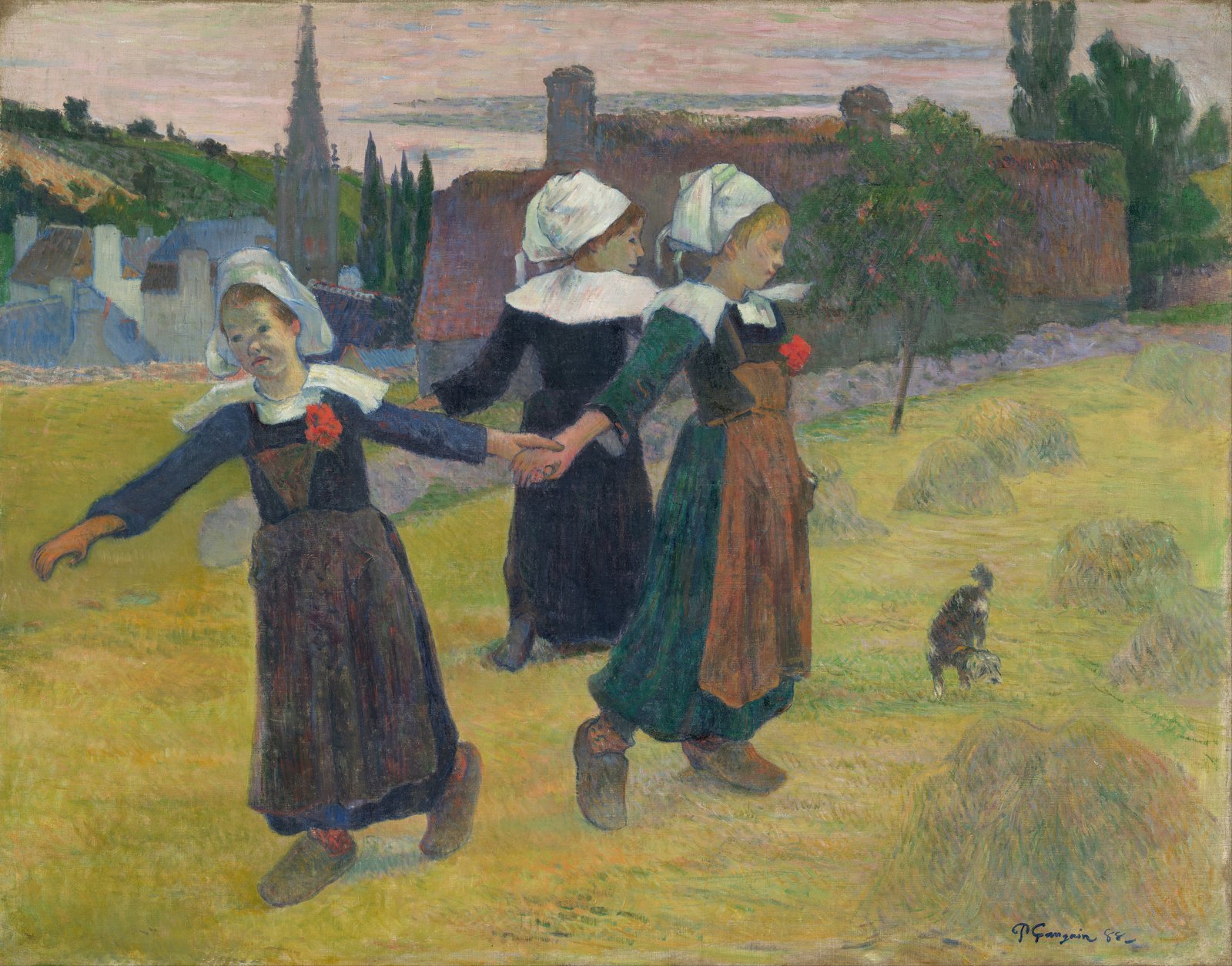Ragazze bretoni che danzano, Pont-Aven - Paul Gauguin