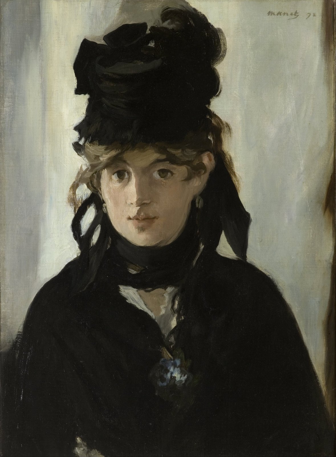 Berthe Morisot con un mazzo di violette - Édouard Manet