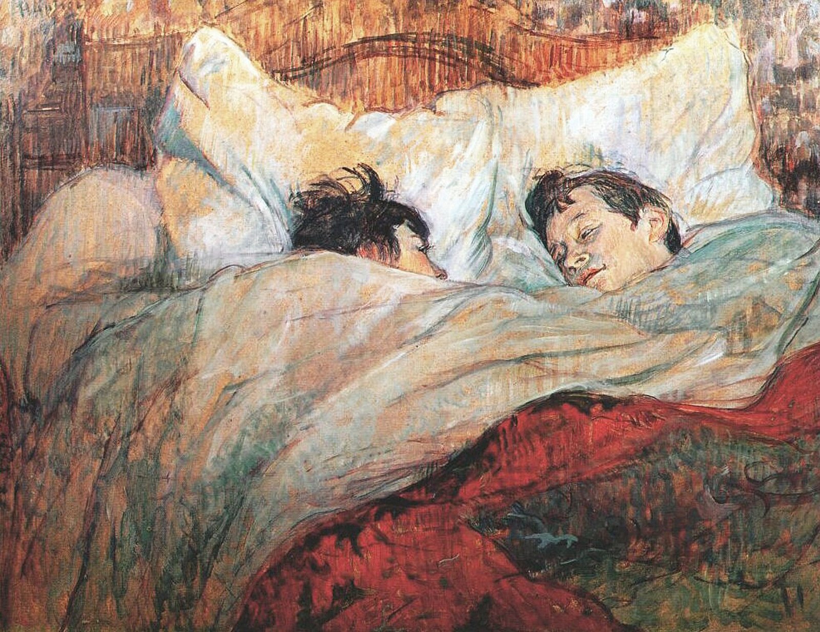 A letto - Henri de Toulouse-Lautrec