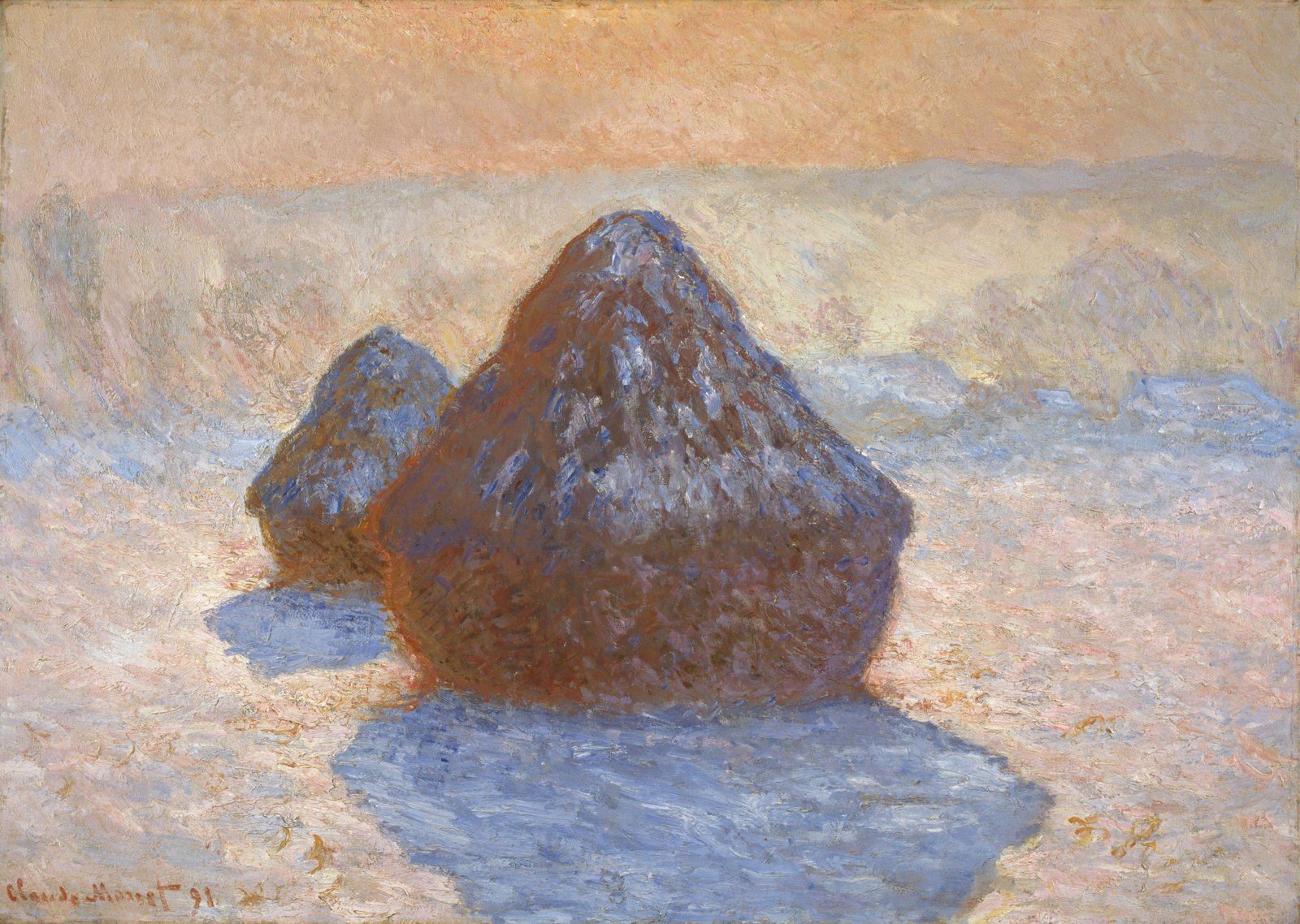 Covoni, effetto di neve - Claude Monet