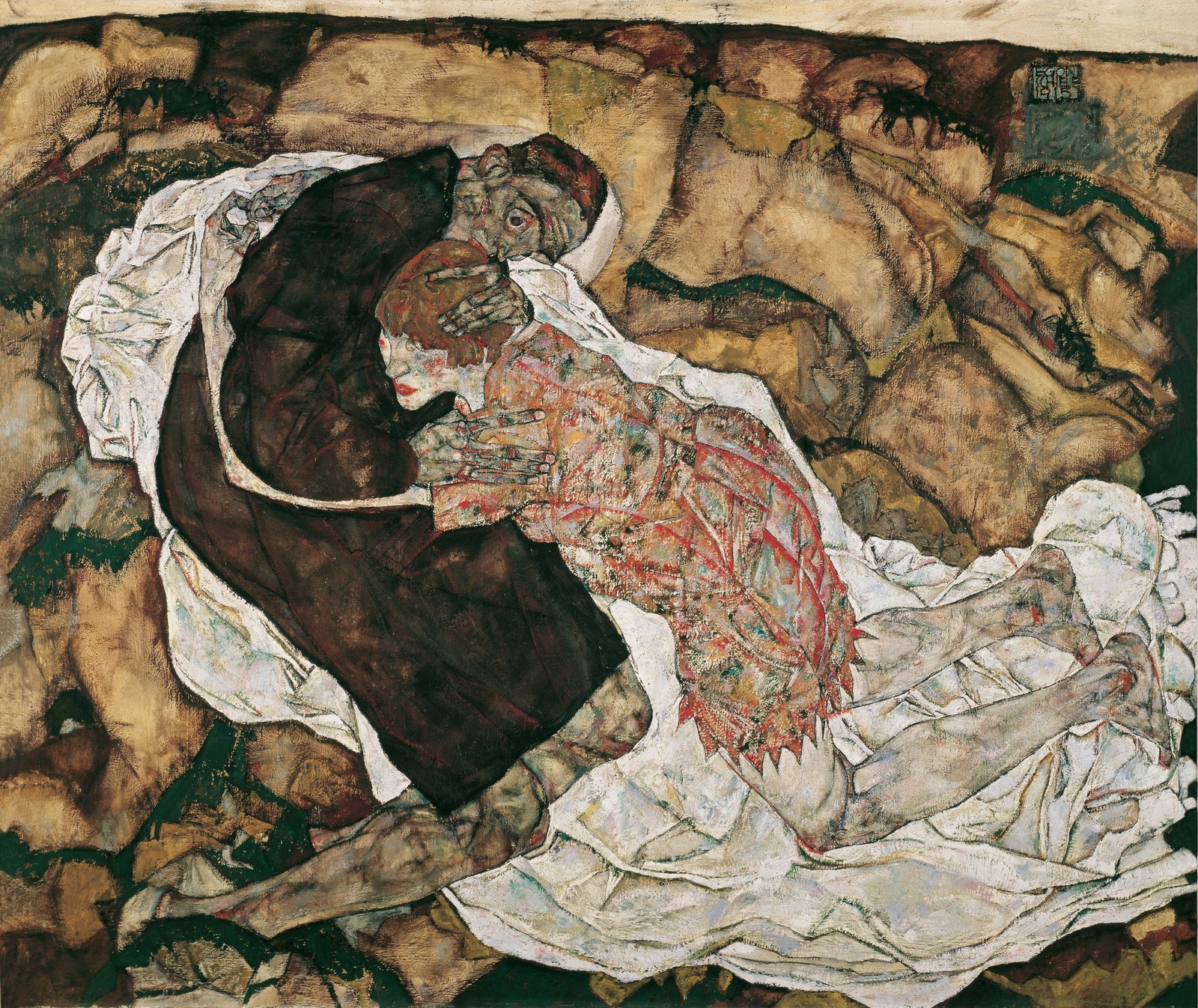 La morte e la fanciulla - Egon Schiele