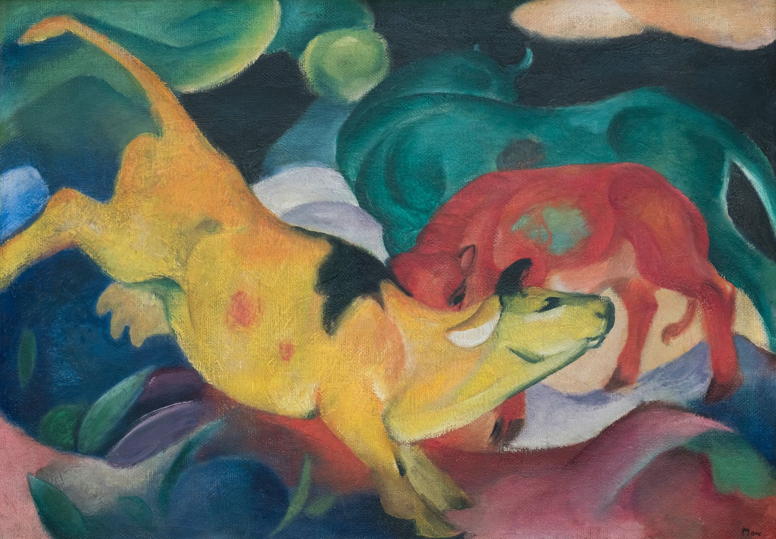La mucca gialla - Franz Marc