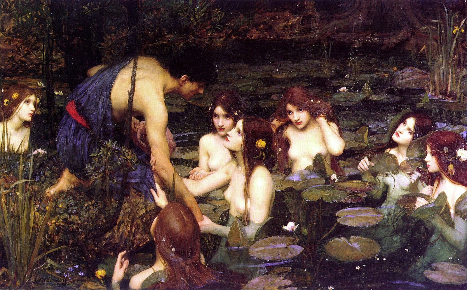 Ila e le ninfe - John William Waterhouse