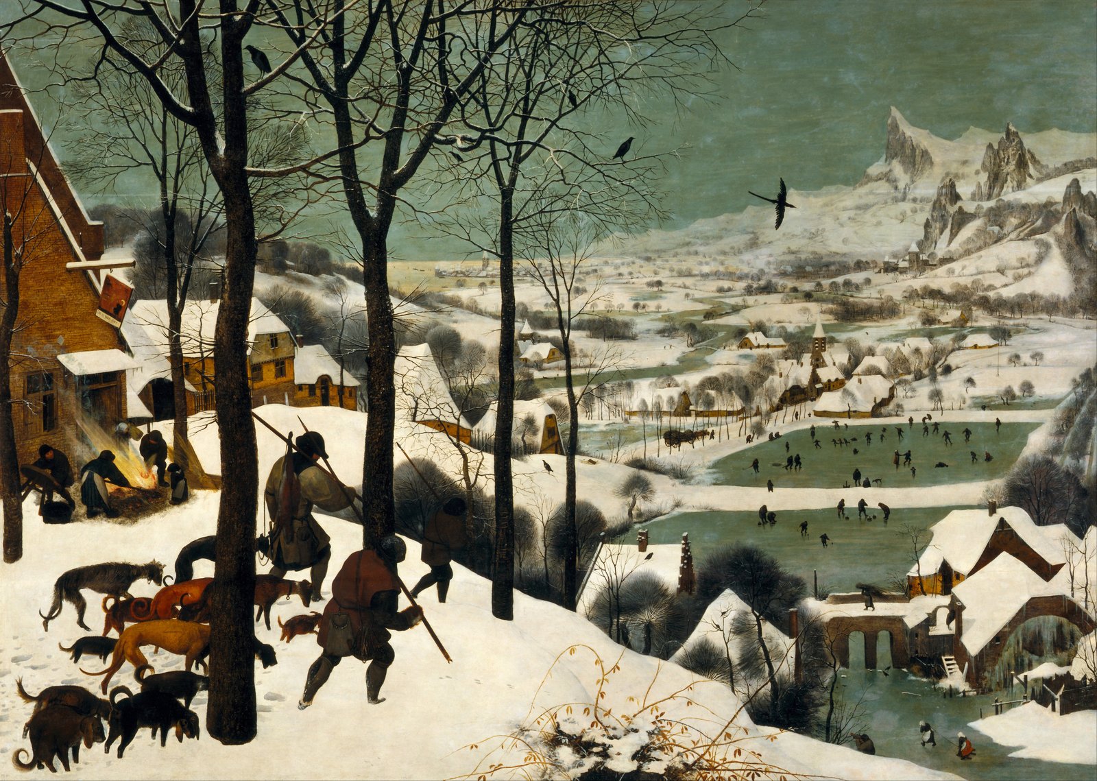 Cacciatori nella neve - Pieter Bruegel the Elder
