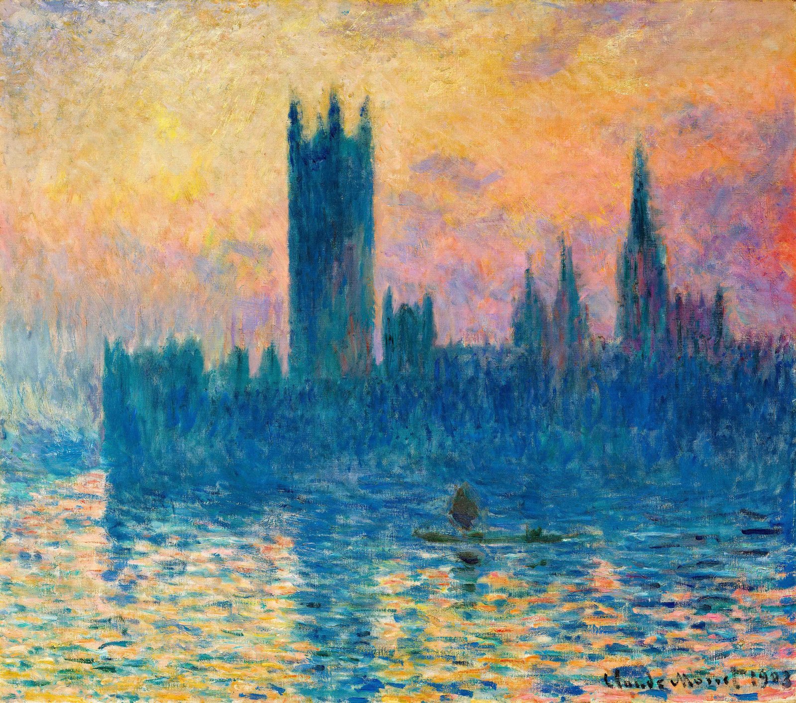 Il Parlamento di Londra - Claude Monet