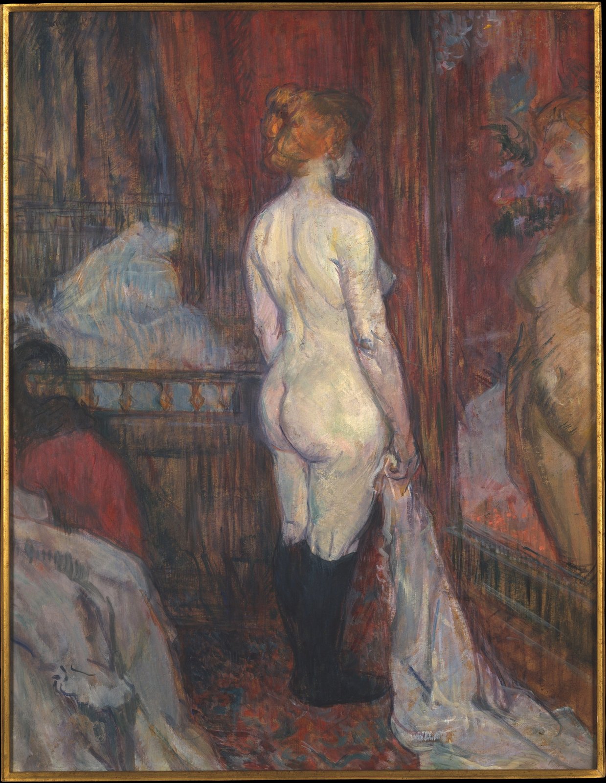 Donna allo specchio - Henri de Toulouse-Lautrec