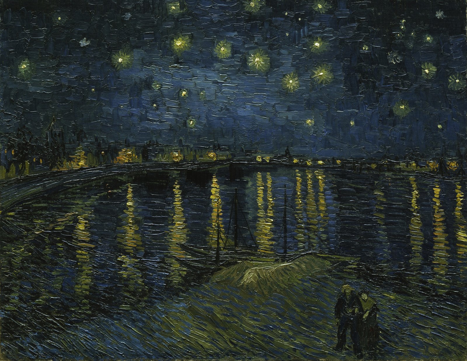 Notte stellata sul Rodano - Vincent van Gogh