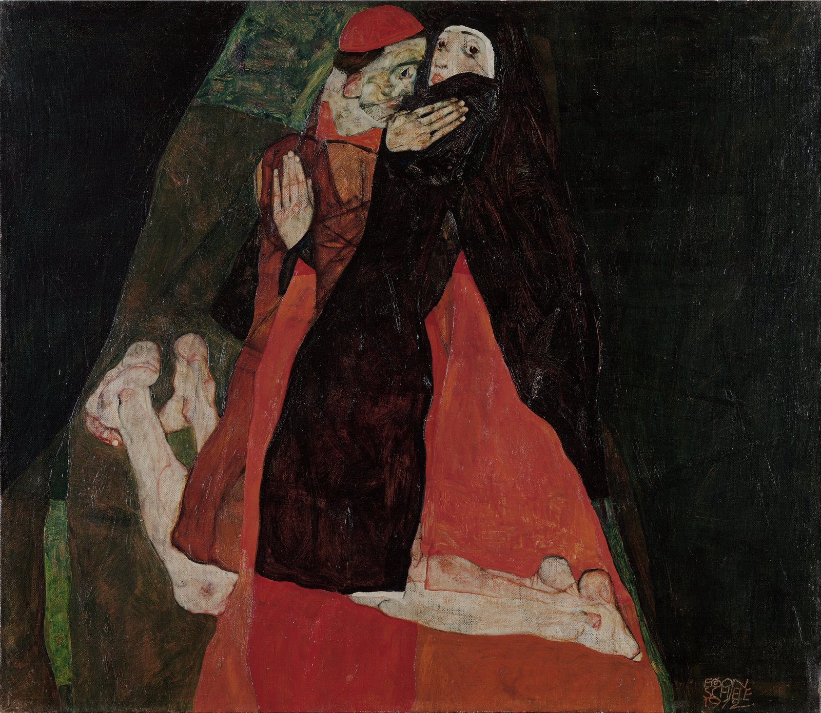 Cardinale e monaca - Egon Schiele