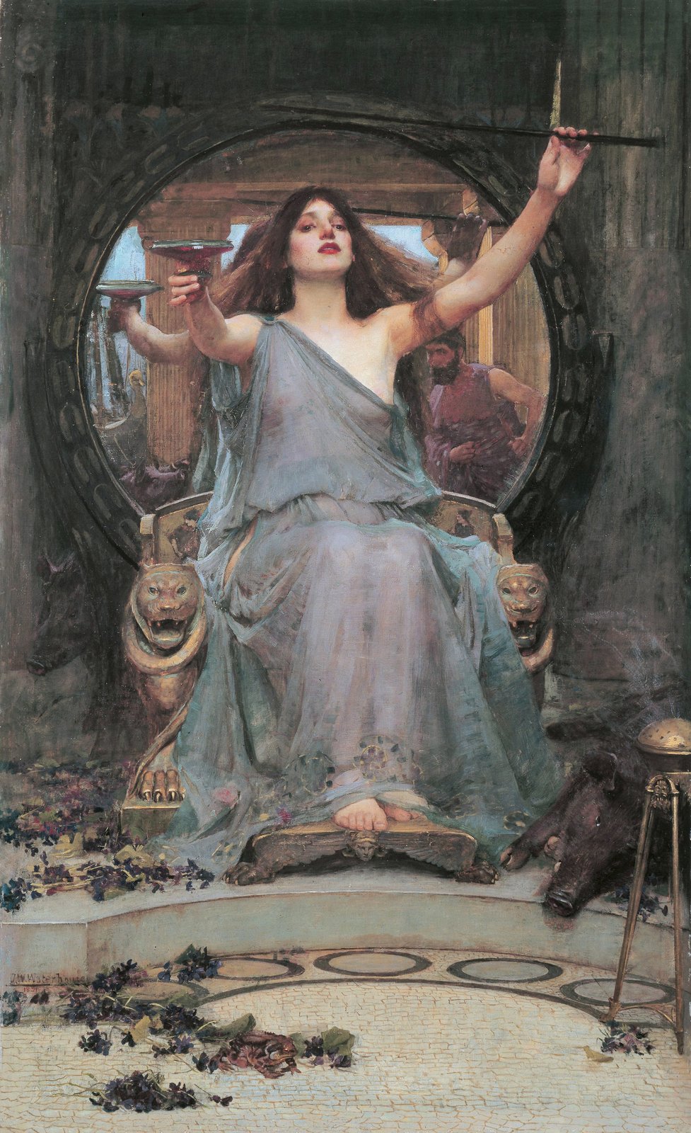 Circe offre la coppa a Ulisse - John William Waterhouse