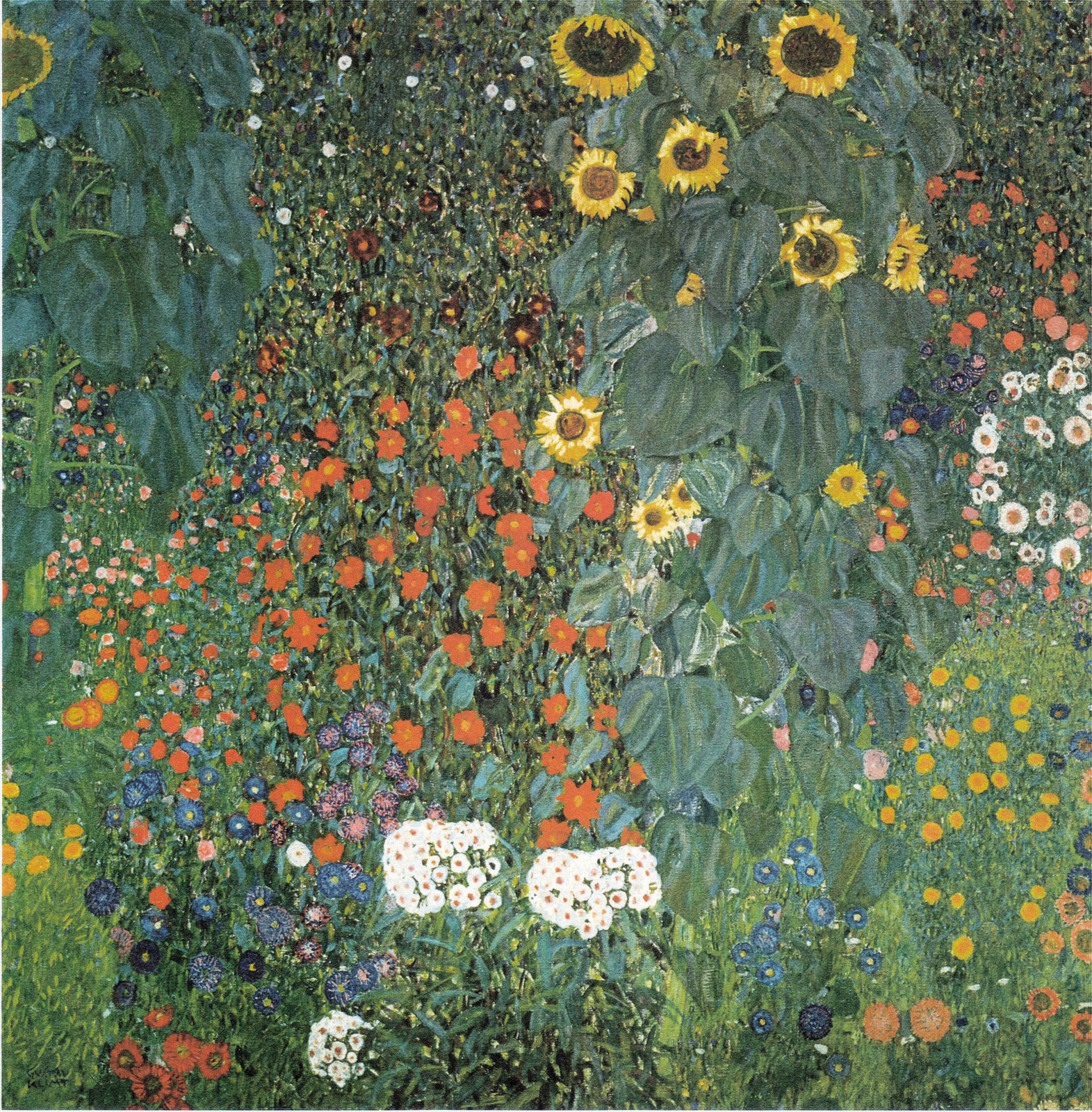 Giardino di campagna con girasoli - Gustav Klimt