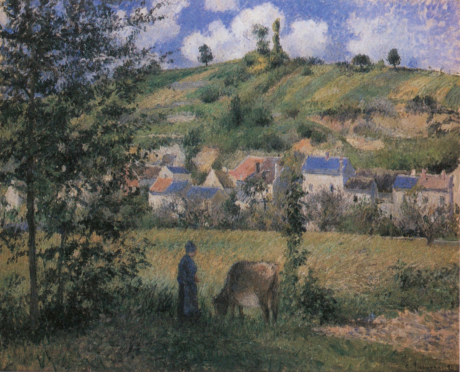 Paesaggio a Chaponval - Camille Pissarro