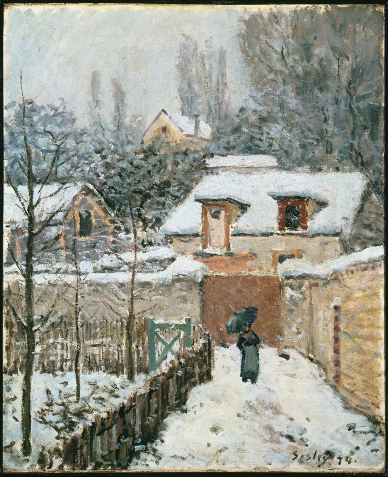 Neve a Louveciennes - Alfred Sisley