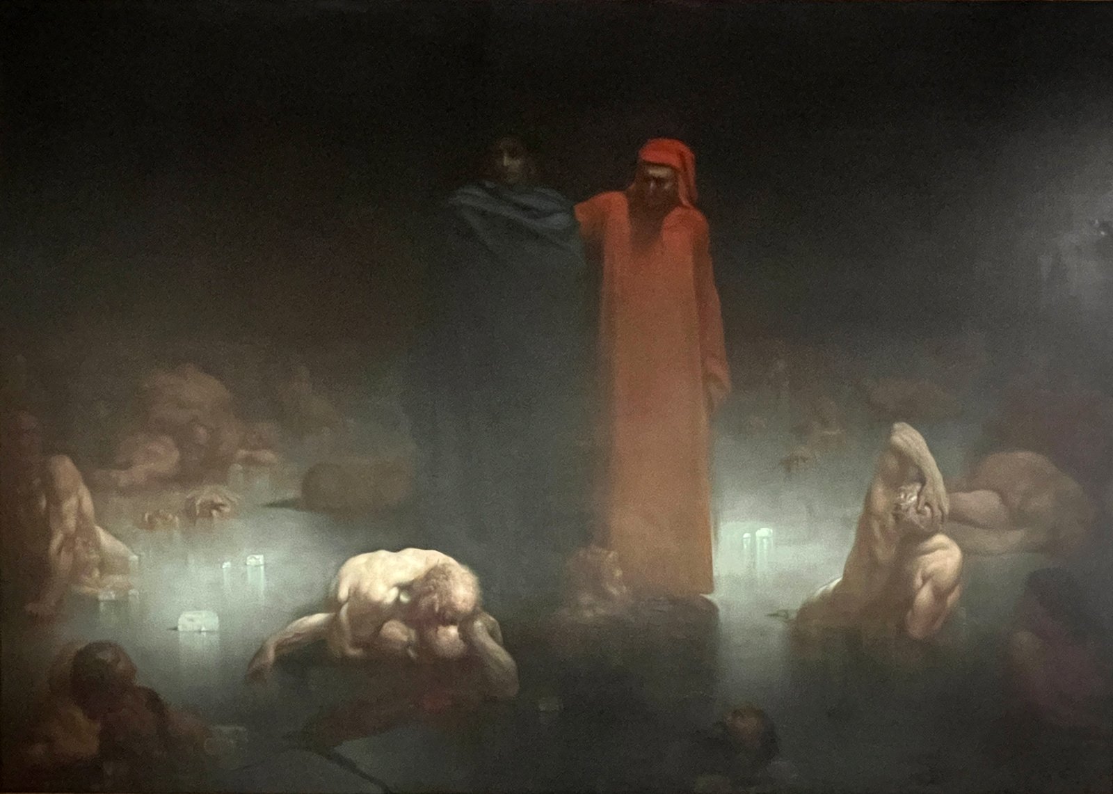 Dante e Virgilio nel nono cerchio dell'Inferno - Gustave Doré