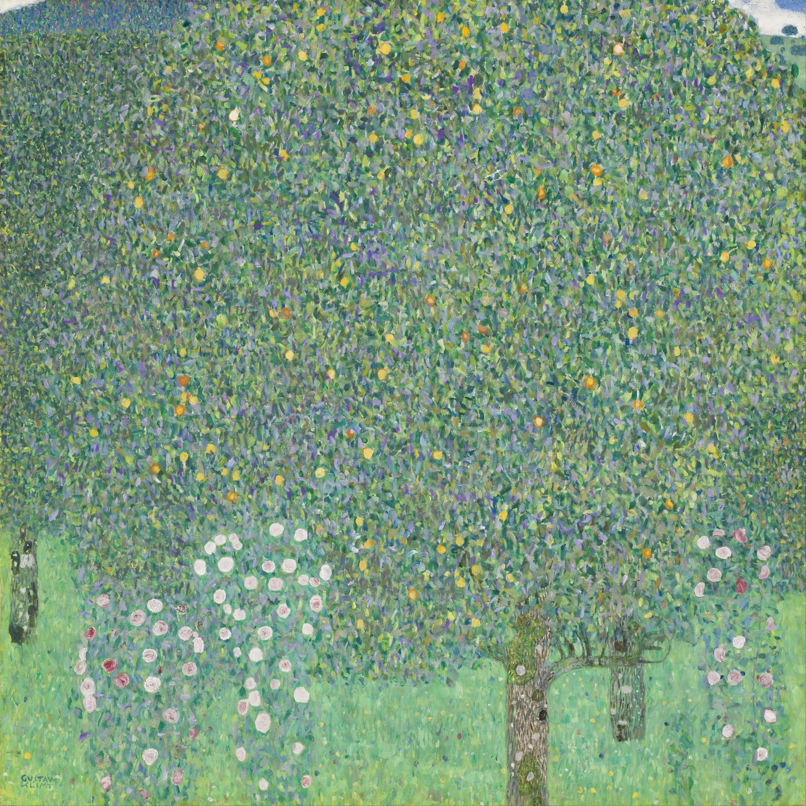 Rosai sotto gli alberi - Gustav Klimt