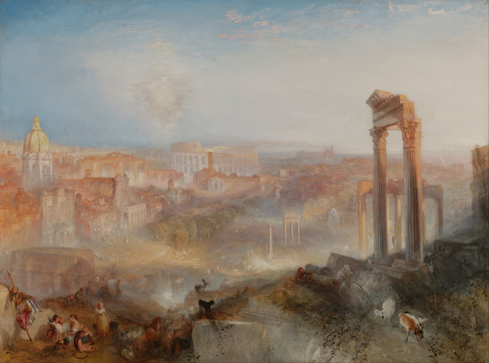 Roma Moderna – Campo Vaccino - J. M. W. Turner