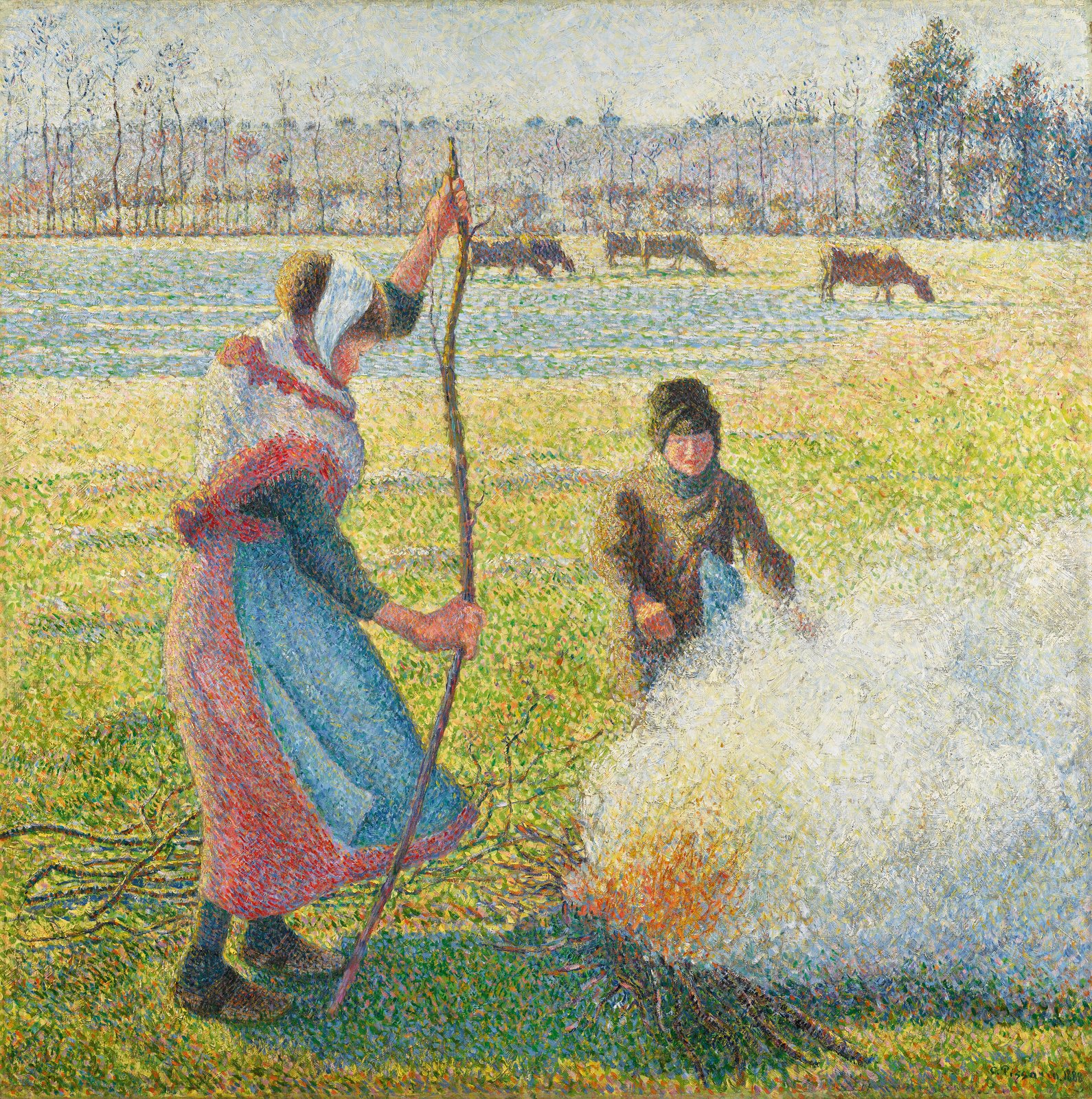 La brina - Camille Pissarro