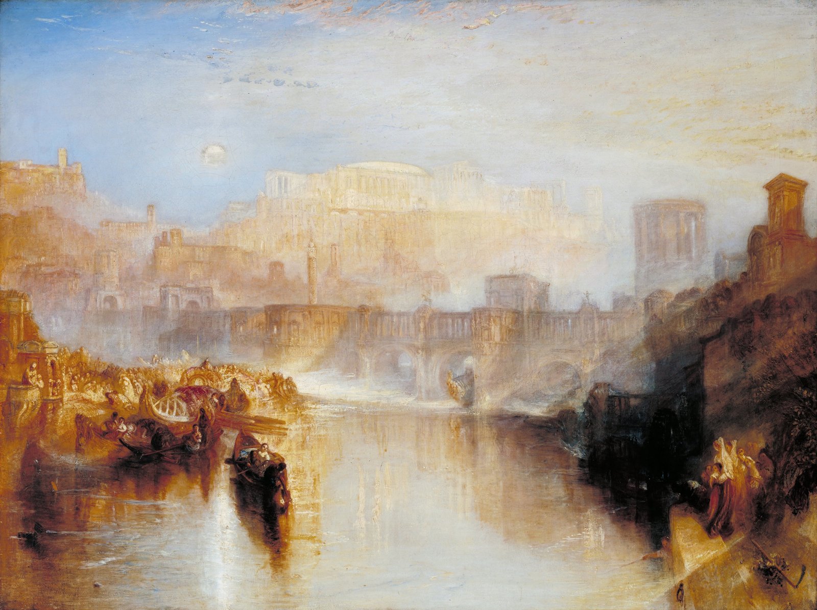Roma antica: Agrippina sbarca con le ceneri di Germanico - J. M. W. Turner