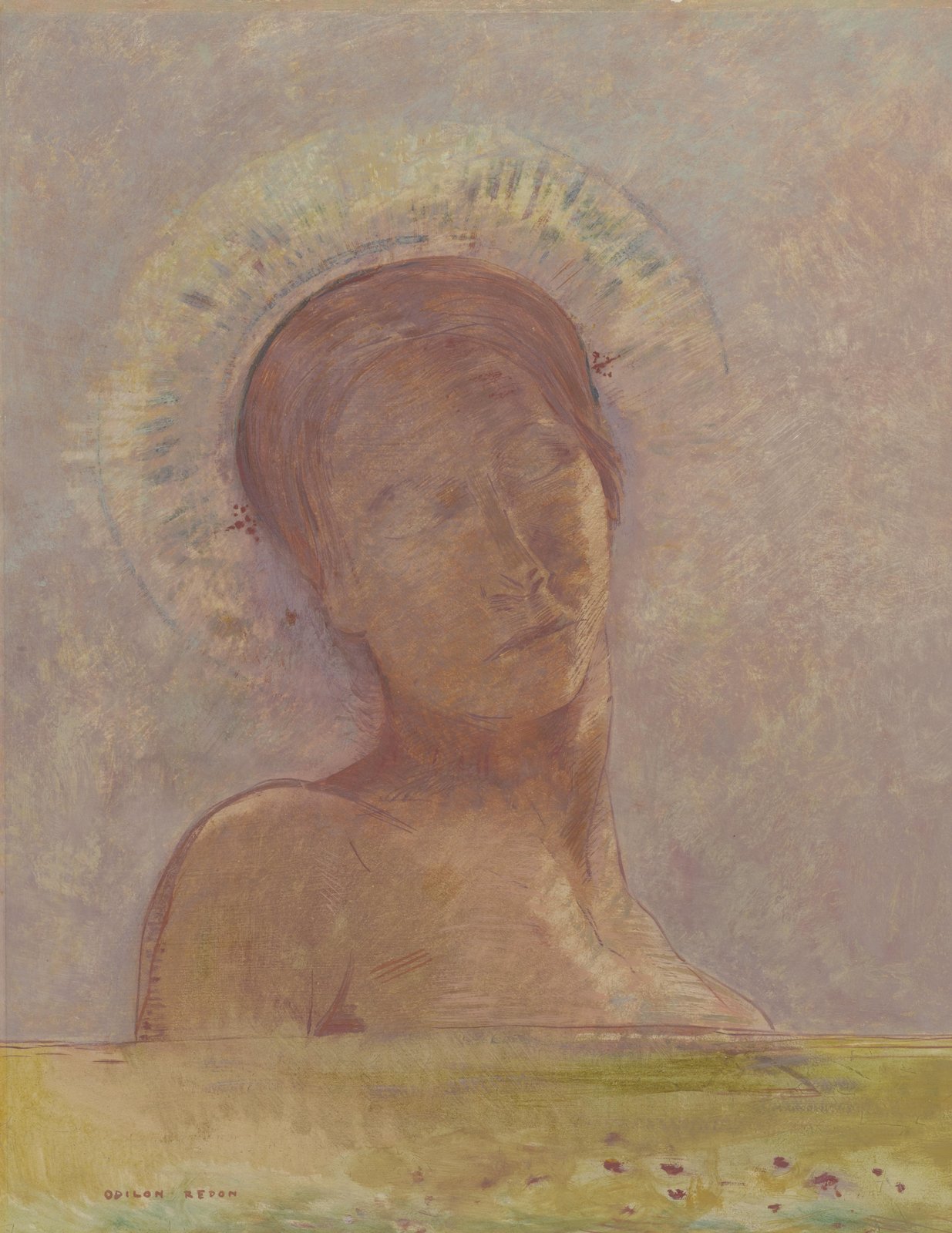 Occhi chiusi - Odilon Redon