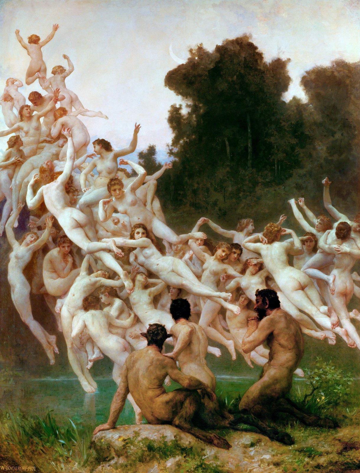 Le Oreadi - William-Adolphe Bouguereau