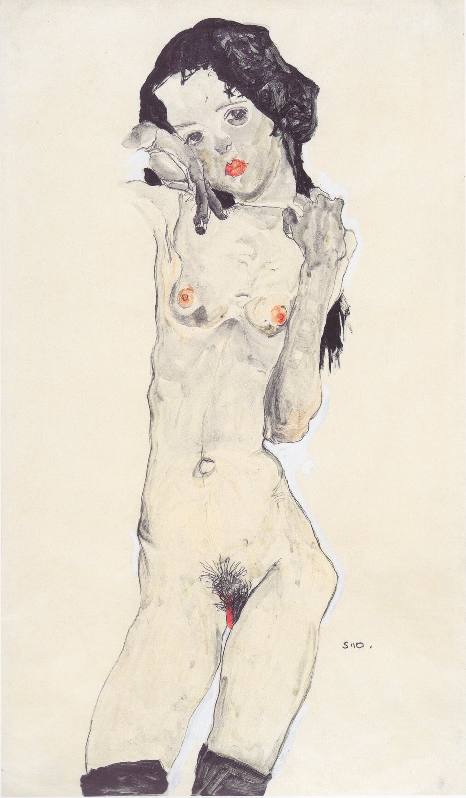 Nudo femminile - Egon Schiele