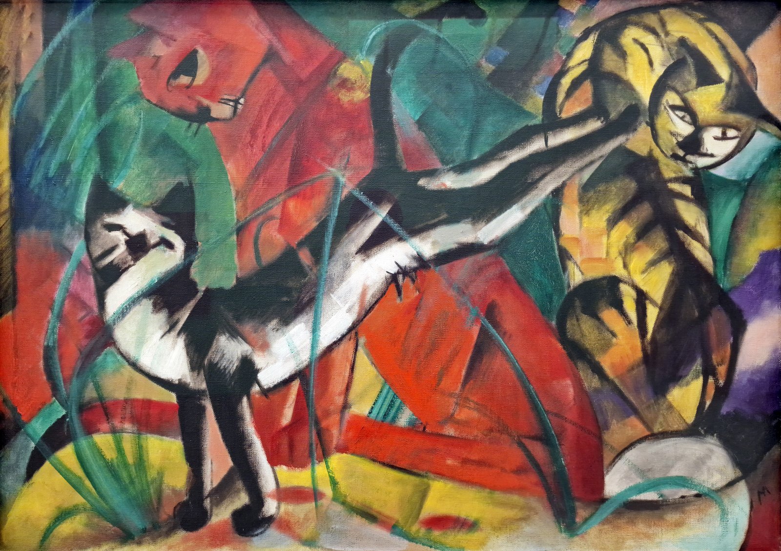 Tre gatti - Franz Marc