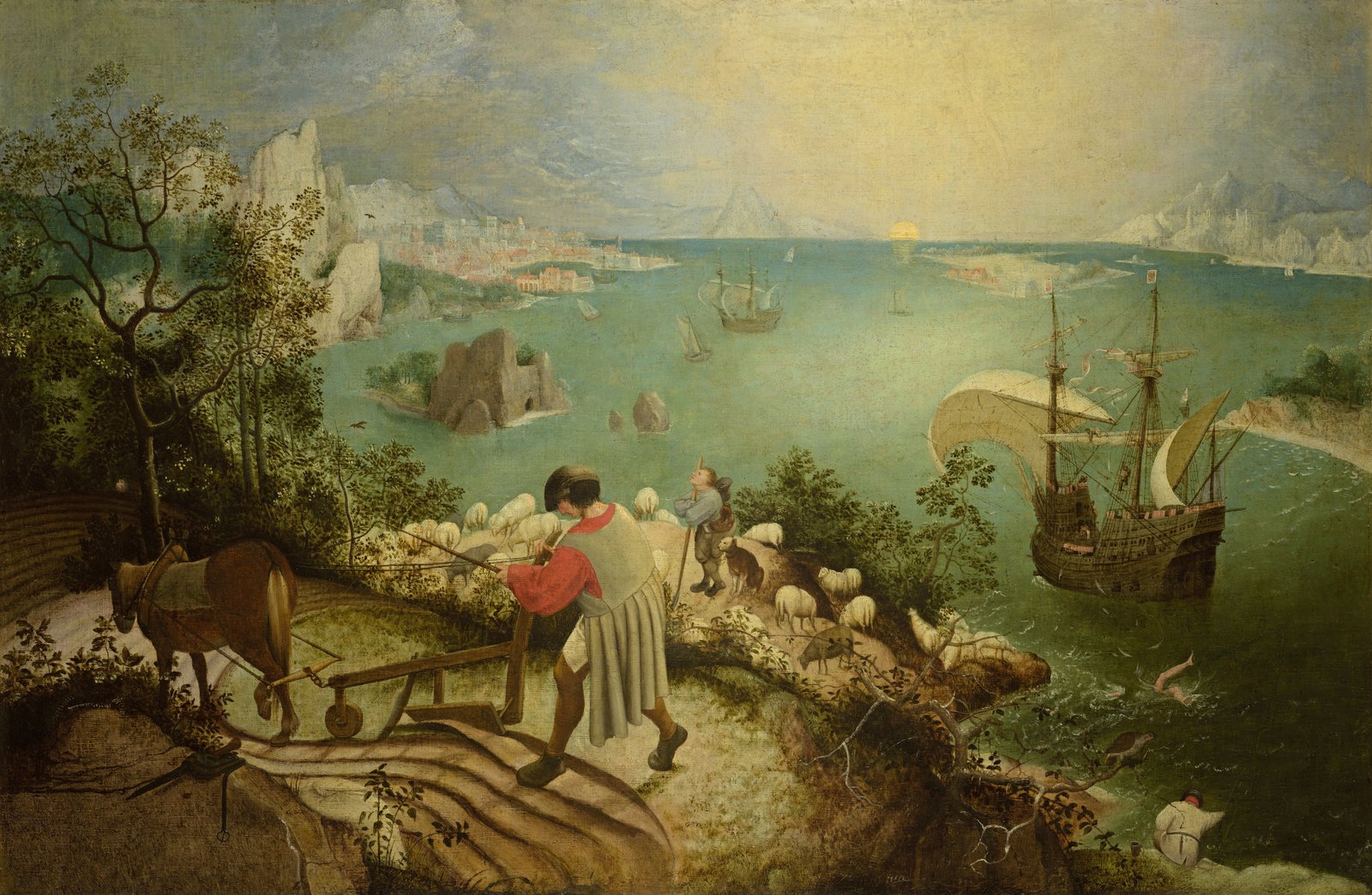 La caduta di Icaro - Pieter Bruegel the Elder