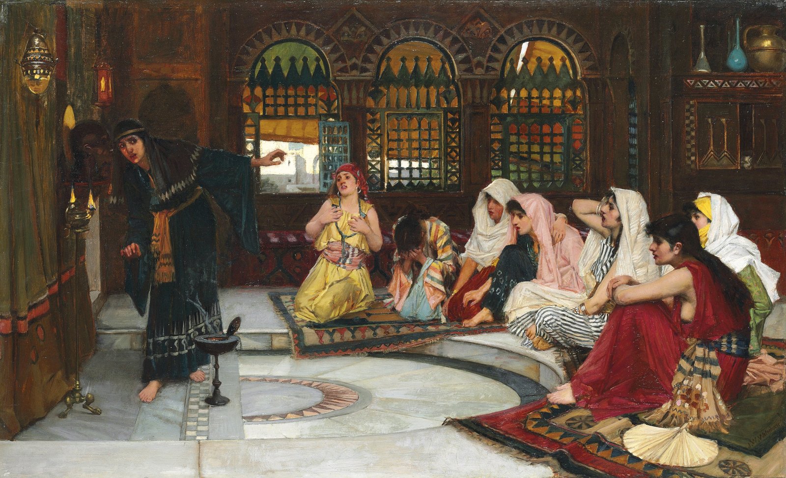 Consultando l'oracolo - John William Waterhouse