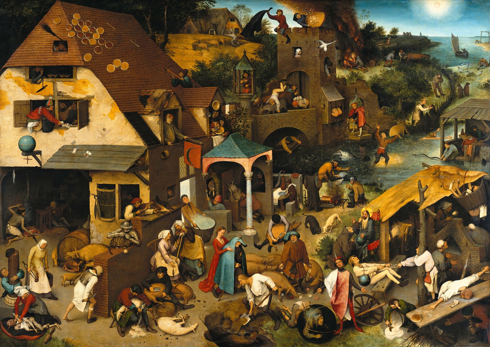 Proverbi fiamminghi - Pieter Bruegel the Elder